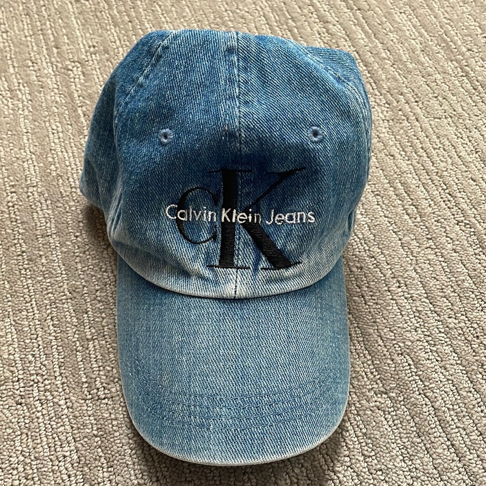Classic Calvin Klein Jean Baseball Cap in Denim